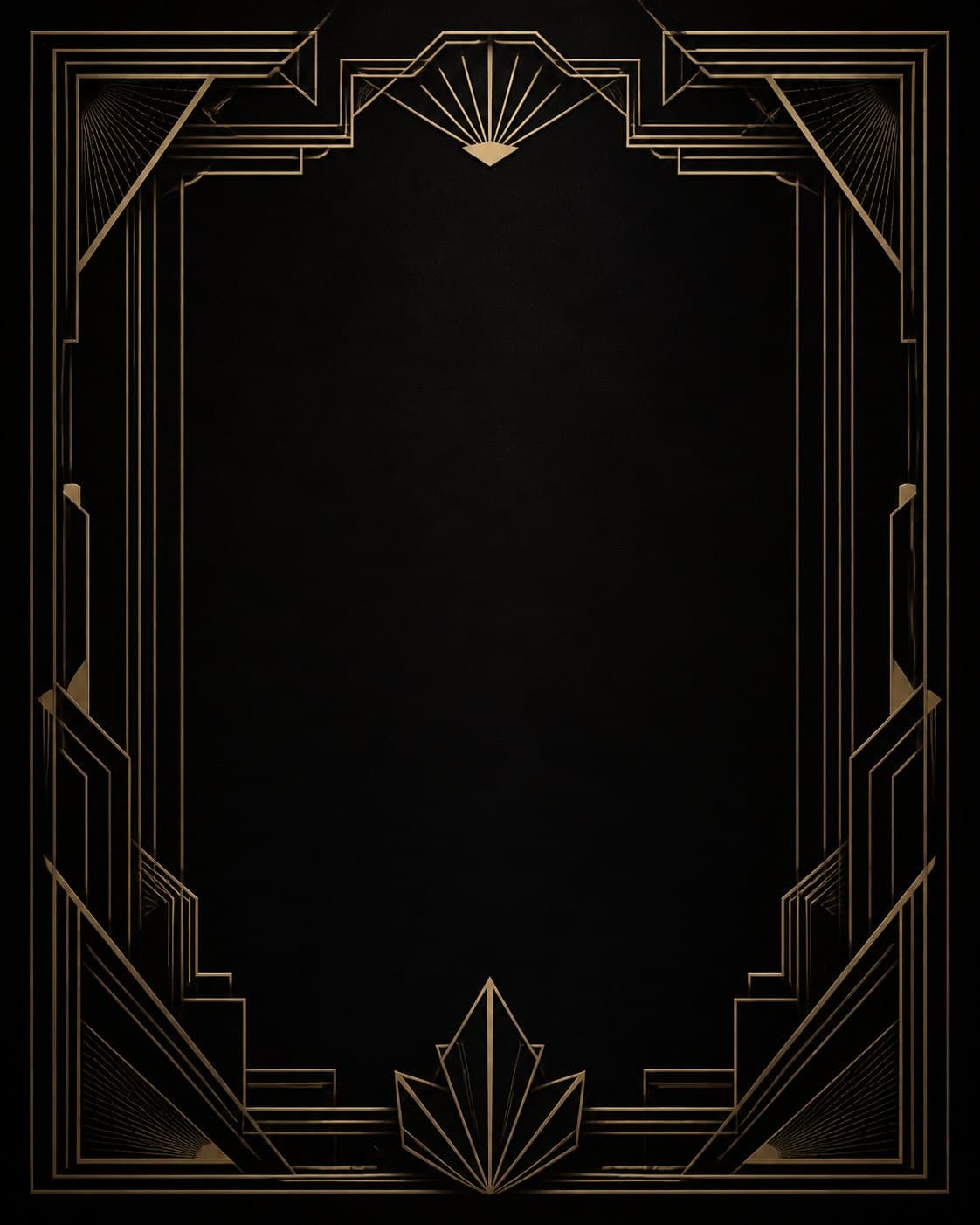 Prévia real do template Art Déco Noir
