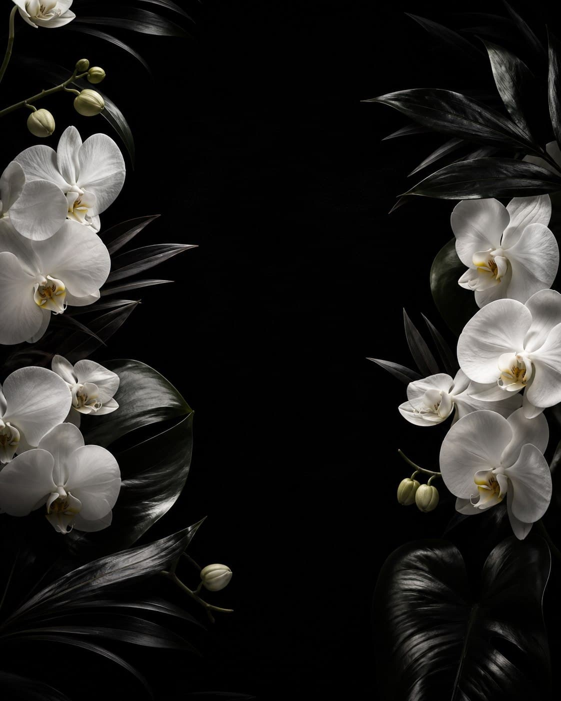 Prévia real do template Orquídea black-tie