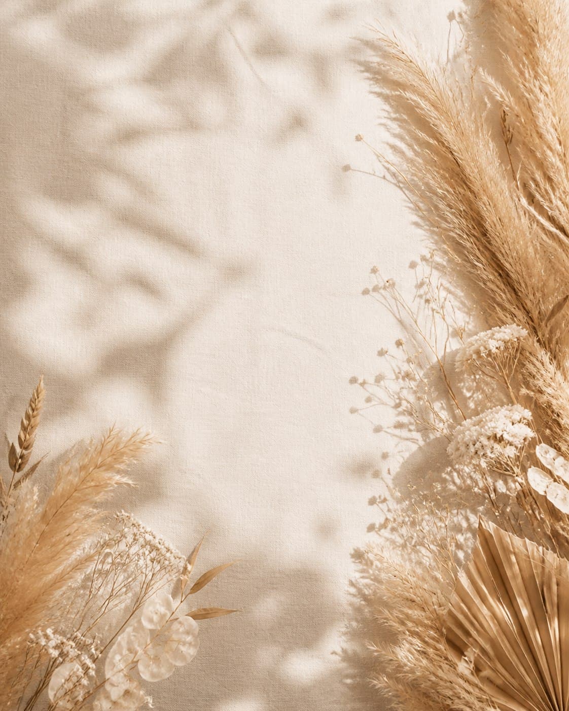 Prévia real do template Boho chic