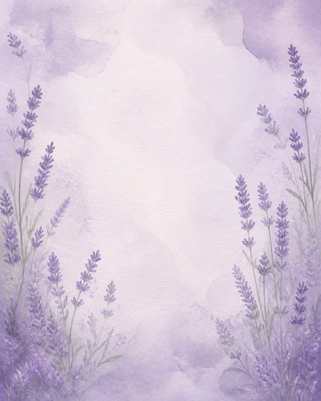Prévia real do template Lavanda provençal